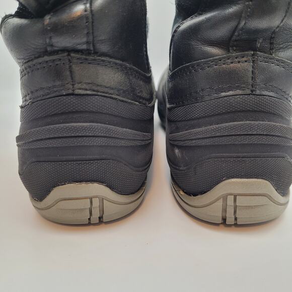 The North Face Winter Lace Up Boots Womens Black Gray Faux Fur Fuzzy Size 8.5 - Picture 9 of 13